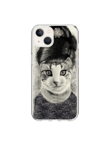 Coque iPhone 15 Audrey Cat Chat - Tipsy Eyes