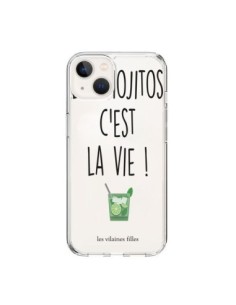 Coque iPhone 15 Les Mojitos, c'est la vie Transparente -...