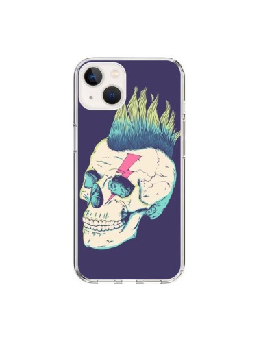 Coque iPhone 15 Tête de mort Punk - Victor Vercesi
