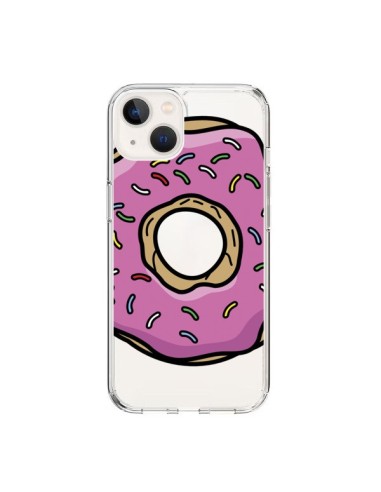 Coque iPhone 15 Donuts Rose Transparente - Yohan B.