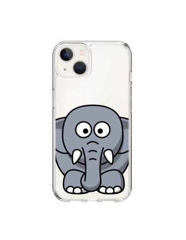 Coque iPhone 15 Elephant Animal Transparente - Yohan B.