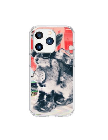 Coque iPhone 15 Pro Lapin Time Traveller - Ali Gulec