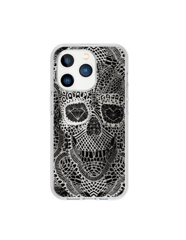 Coque iPhone 15 Pro Skull Lace Tête de Mort - Ali Gulec