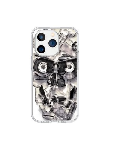 Coque iPhone 15 Pro Tape Skull K7 Tête de Mort - Ali Gulec