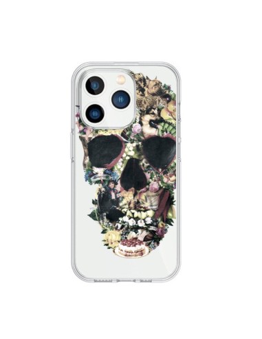 Cover iPhone 15 Pro Teschio Vintage Trasparente - Ali Gulec