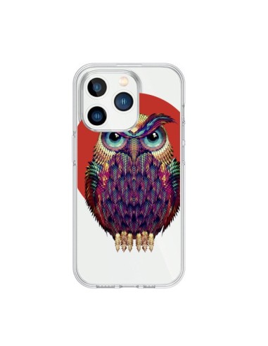Coque iPhone 15 Pro Chouette Hibou Owl Transparente - Ali Gulec