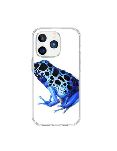 Coque iPhone 15 Pro Grenouille Bleue - Annya Kai