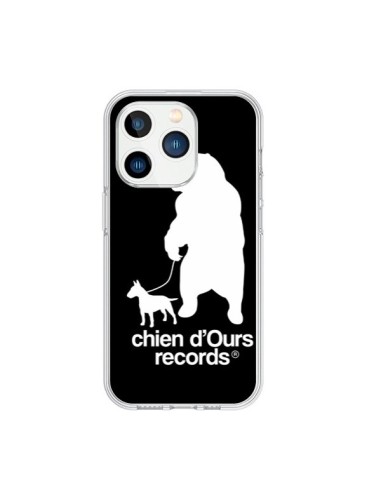 Coque iPhone 15 Pro Chien d'Ours Records Musique - Bertrand Carriere