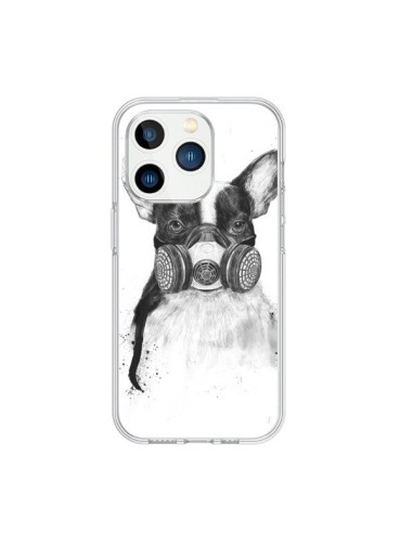 Coque iPhone 15 Pro Tagueur Bulldog Dog Chien Big City Life - Balazs Solti