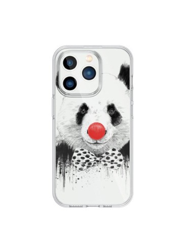 Coque iPhone 15 Pro Clown Panda Transparente - Balazs Solti