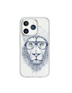 Cover iPhone 15 Pro Cool Leone Swag Occhiali Trasparente...