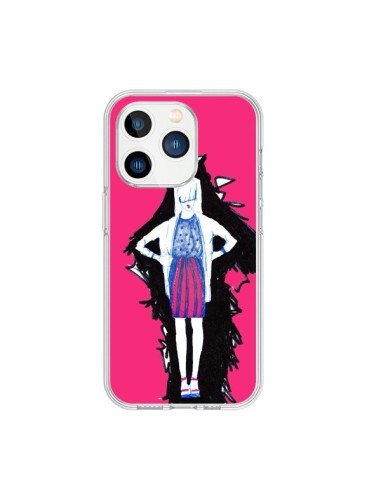 Coque iPhone 15 Pro Lola Femme Fashion Mode Rose - Cécile