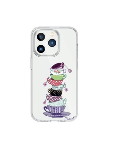 Coque iPhone 15 Pro Tasses de The Transparente - Chapo