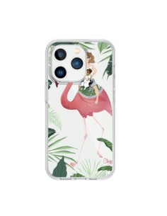 Cover iPhone 15 Pro Lolo Amore Fenicottero Rosa Cane...
