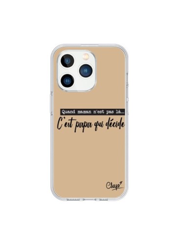 Cover iPhone 15 Pro È Papà che Decide Beige - Chapo