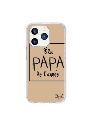 Cover iPhone 15 Pro Eletto Papà dell'Anno Beige - Chapo