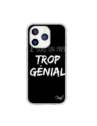 Cover iPhone 15 Pro Sono un Papà Geniale Nero - Chapo