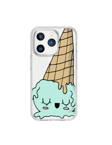 Coque iPhone 15 Pro Ice Cream Glace Summer Ete Renverse Transparente - Claudia Ramos