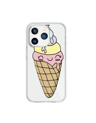Coque iPhone 15 Pro Ice Cream Glace Summer Ete Parfum Transparente - Claudia Ramos