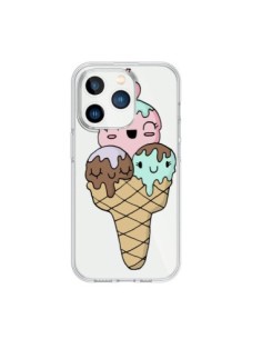 Coque iPhone 15 Pro Ice Cream Glace Summer Ete Cerise...