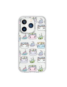 Cover iPhone 15 Pro Unicorno Carino Swag Trasparente -...
