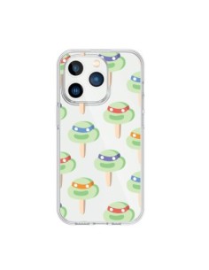 Cover iPhone 15 Pro Tartarughe Ninja Trasparente -...
