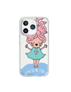 iPhone 15 Pro Case Love Is In The Air Girl Clear -...