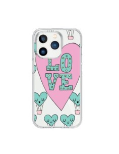 Coque iPhone 15 Pro Love Nuage Montgolfier Transparente -...