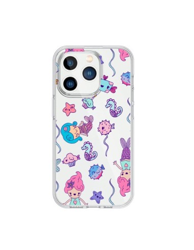 Coque iPhone 15 Pro Mermaid Petite Sirene Ocean Transparente - Claudia Ramos