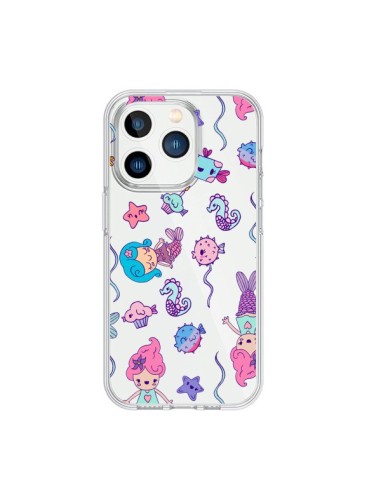 Cover iPhone 15 Pro Sirenetta Oceano Trasparente - Claudia Ramos