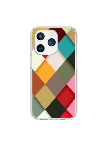 Coque iPhone 15 Pro Colorful Mosaique - Danny Ivan