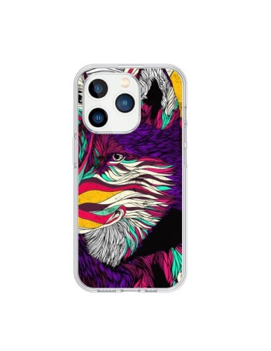 Coque iPhone 15 Pro Color Husky Chien Loup - Danny Ivan