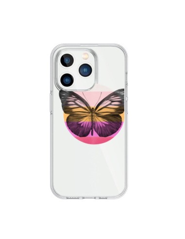 Coque iPhone 15 Pro Papillon Butterfly Transparente - Eric Fan