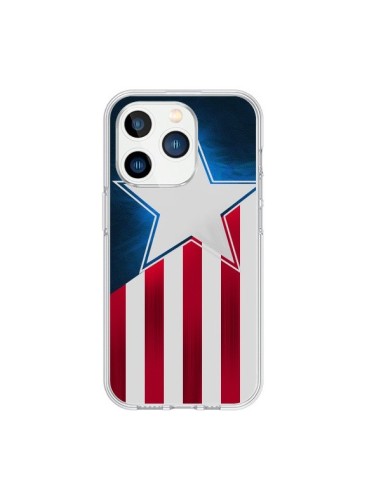 Coque iPhone 15 Pro Captain America - Eleaxart