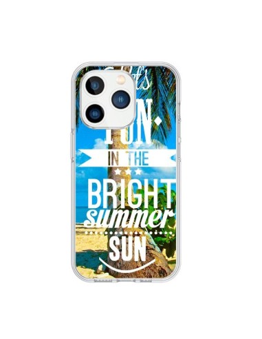 Coque iPhone 15 Pro Fun Summer Sun _té - Eleaxart