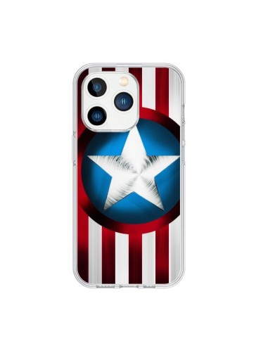 Coque iPhone 15 Pro Captain America Great Defender - Eleaxart