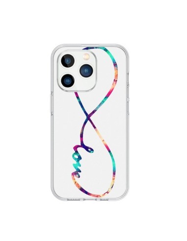 Coque iPhone 15 Pro Love Forever Infini Couleur - Eleaxart