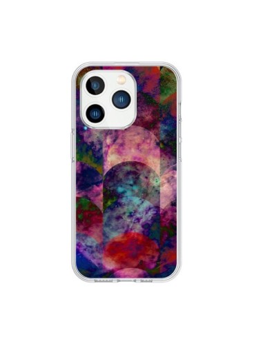 Coque iPhone 15 Pro Abstract Galaxy Azteque - Eleaxart