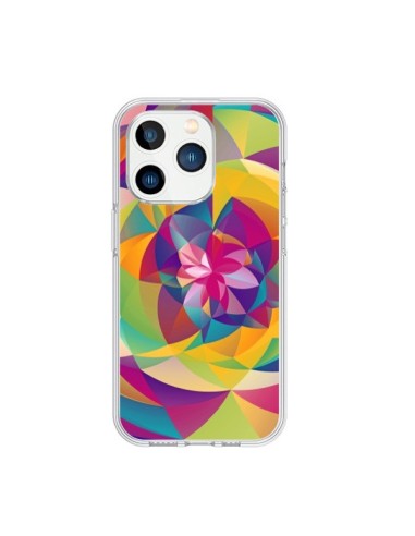 Coque iPhone 15 Pro Acid Blossom Fleur - Eleaxart