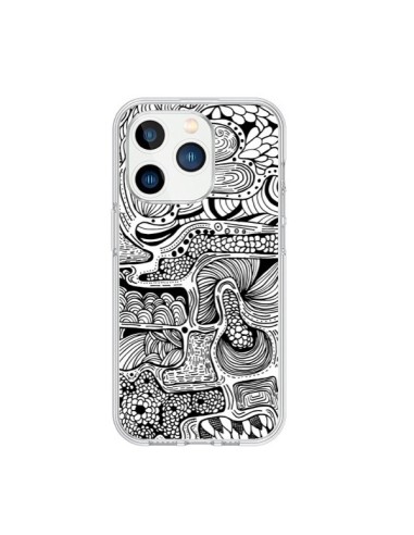 iPhone 15 Pro Case Reflet Black and White - Eleaxart