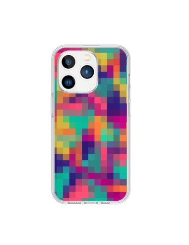 iPhone 15 Pro Case Exotic Mosaic Pixels Aztec - Eleaxart