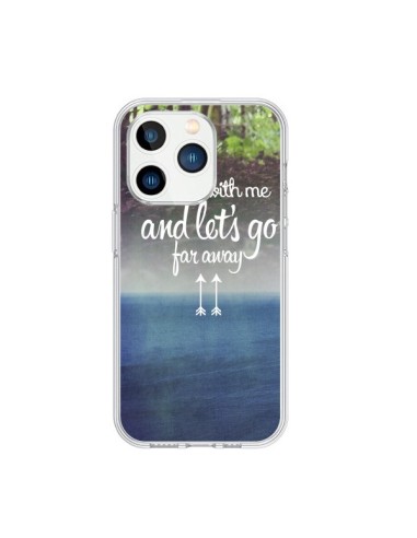 Coque iPhone 15 Pro Let's Go Far Away Forest Foret - Eleaxart