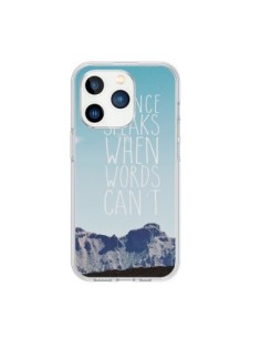 Coque iPhone 15 Pro Silence speaks when words can't...