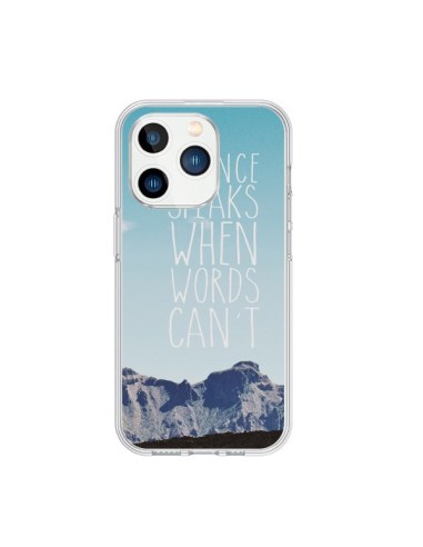 Cover iPhone 15 Pro Silence speaks when words can't Paesaggio - Eleaxart