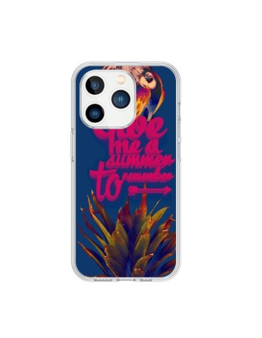 Coque iPhone 15 Pro Give me a summer to remember souvenir paysage - Eleaxart