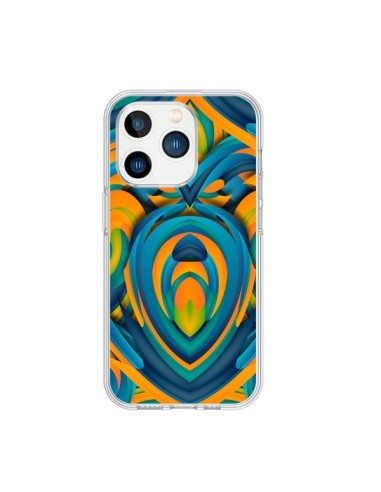 Coque iPhone 15 Pro Cross Heart Azteque Coeur - Eleaxart