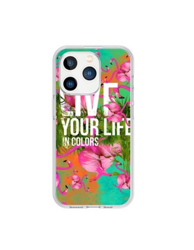 Cover iPhone 15 Pro Live your Life Vivi la tua vita - Eleaxart
