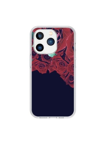 Coque iPhone 15 Pro Roses - Eleaxart