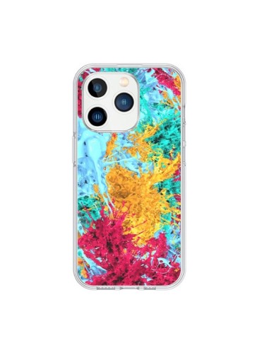 Coque iPhone 15 Pro Splashes Peintures - Eleaxart