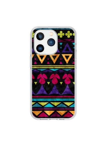 Cover iPhone 15 Pro Triangolo Pattern Azteco - Eleaxart